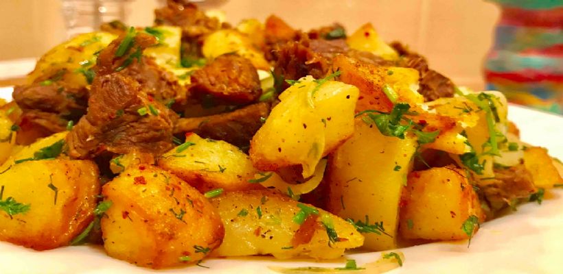8 Kişilik Etli Patates Tarifi ve Malzemeleri