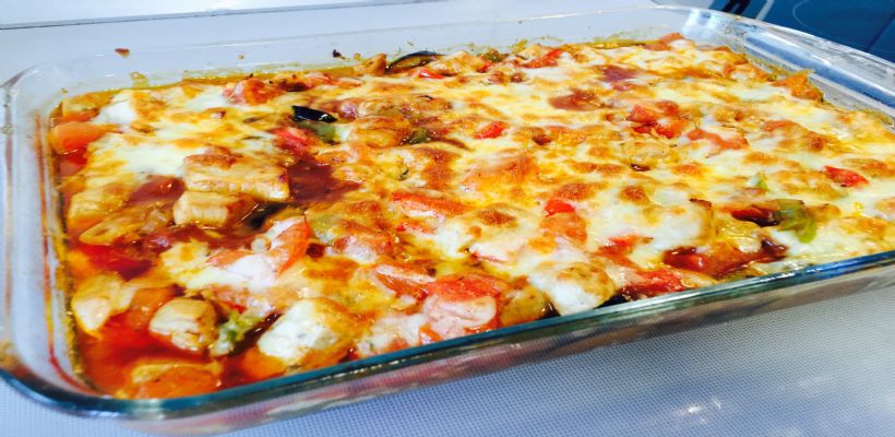 8 Kişilik Fırında Kaşarlı Tavuk Tarifi ve Malzemeleri