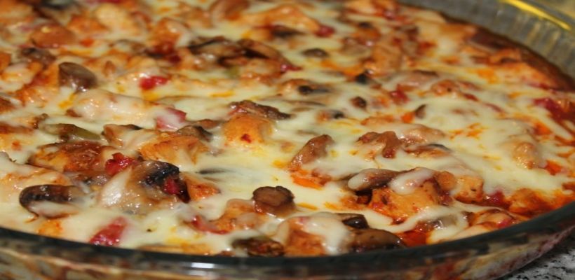 8 Kişilik Fırında Mantarlı Tavuk Tarifi ve Malzemeleri