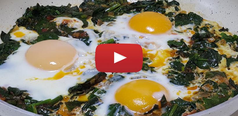 8 Kişilik Ispanaklı Yumurta Tarifi ve Malzemeleri