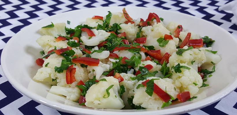 8 Kişilik Karnabahar Salatası Tarifi ve Malzemeleri