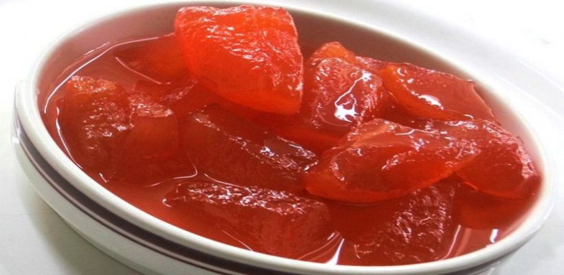 8 Kişilik Karpuz Reçeli Tarifi ve Malzemeleri