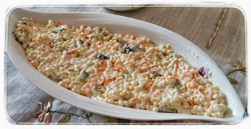 8 Kişilik Kuskus Makarna Salatası Tarifi ve Malzemeleri