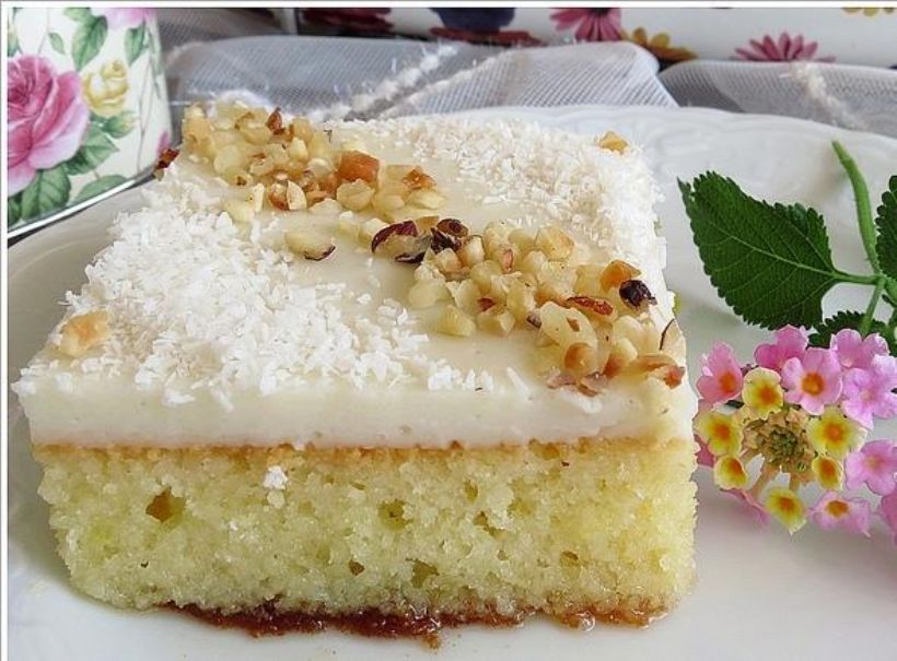 8 Kişilik Limonlu Muhallebili Kek Tarifi ve Malzemeleri