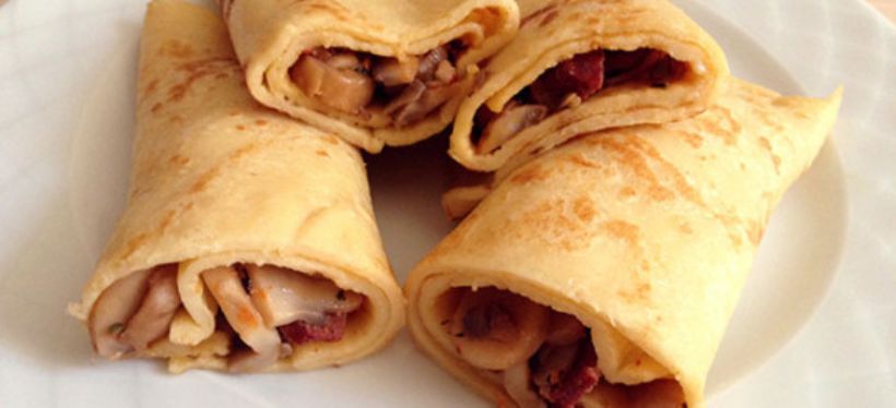 8 Kişilik Mantarlı Krep Tarifi ve Malzemeleri