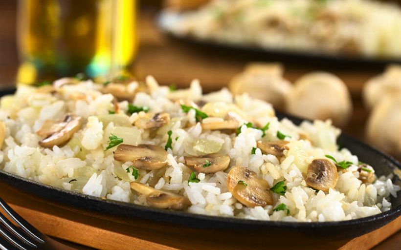 8 Kişilik Mantarlı Pilav Tarifi ve Malzemeleri