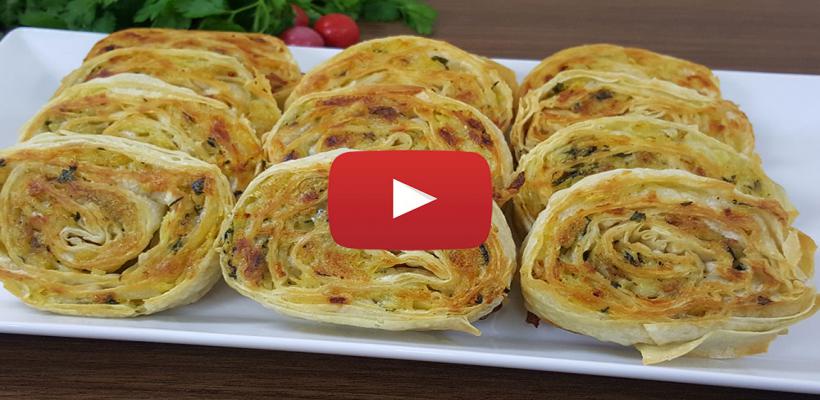 8 Kişilik Patatesli Rulo Börek Tarifi ve Malzemeleri