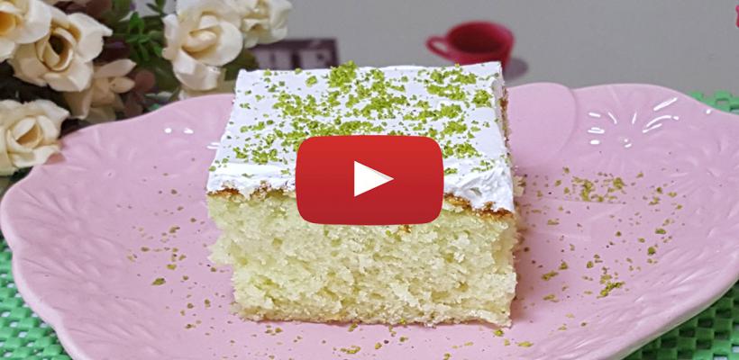 Pudingli Krem Şantili Kek Tarifi ve Malzemeleri
