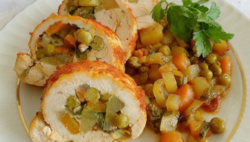 8 Kişilik Sebzeli Tavuk Sarma Tarifi ve Malzemeleri