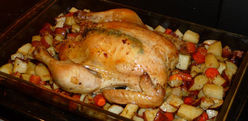 8 Kişilik Tavada Tavuk Tarifi ve Malzemeleri