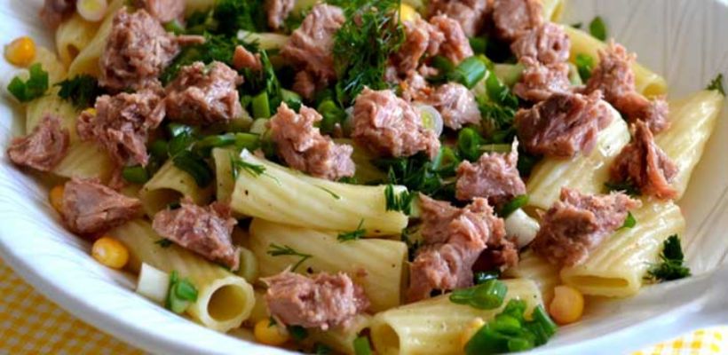 8 Kişilik Ton Balıklı Makarna Salatası Tarifi ve Malzemeleri