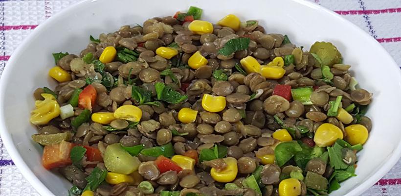 Yeşil Mercimek Salatası Tarifi ve Malzemeleri