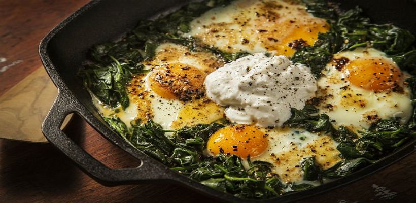 8 Kişilik Yumurtalı Ispanak Yemeği Tarifi ve Malzemeleri